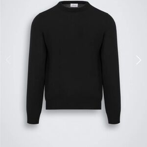 Brioni Cashmere Wool-Silk blend Black Crewneck Sweater